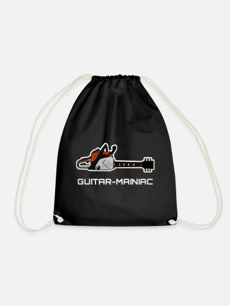 Guitar Maniac - Turnbeutel - Schwarz