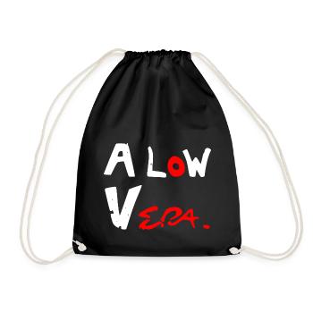 A low vera - Drawstring Bag - black - Front
