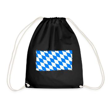 Bayern Flagge Used Look Bayerische Fahne Vintage - Sac de sport léger - noir - Devant