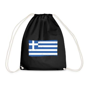 Grèce Drapeau Grec - Sac de sport léger - noir - Devant