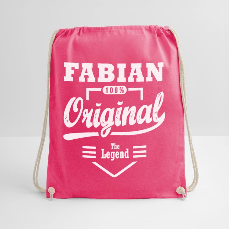 Fabian original gift personalized first name fabian Drawstring Bag