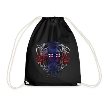 Netherlands Antilles - Drawstring Bag - black - Front