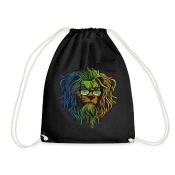 Amazigh - Drawstring Bag - black - Front