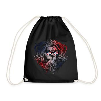 Dominican Republic - Drawstring Bag - black - Front