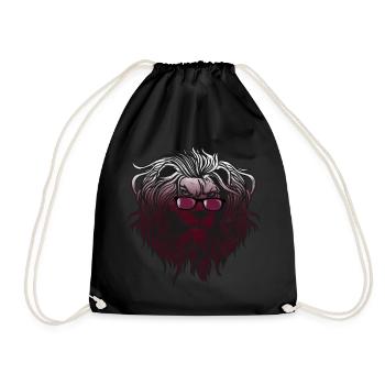 Qatar - Drawstring Bag - black - Front