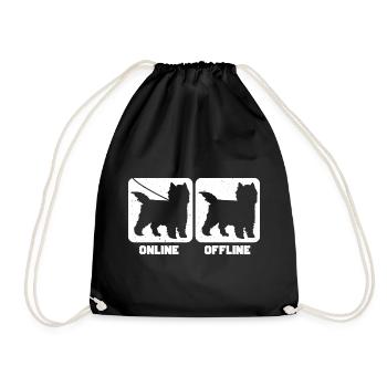 Cairn Terrier - Turnbeutel - Schwarz - Vorne