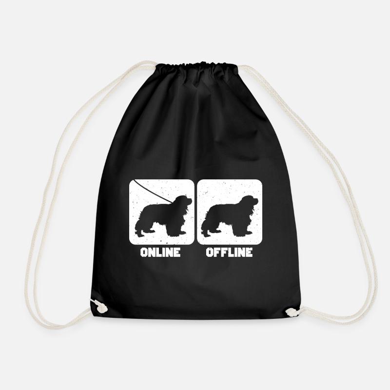 Cavalier King Charles Spaniel Geschenk - Turnbeutel - Schwarz
