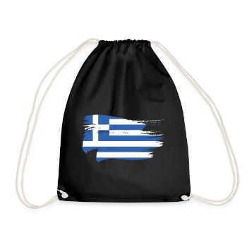 Grèce Drapeau Grec - Sac de sport léger - noir - Devant