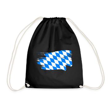 Bayern Flagge Used Look Bayerische Fahne Vintage - Sac de sport léger - noir - Devant