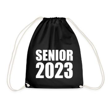 Senior 2023 - Turnbeutel - Schwarz - Vorne