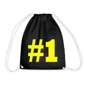 #1 - Turnbeutel - Schwarz - Vorne