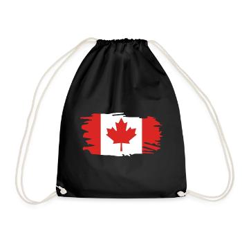 Canada Flag Maple Maple Leaf Maple Leaf Canada - Drawstring Bag - black - Front