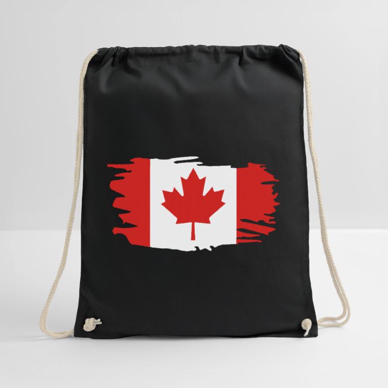 Canada Flag Maple Maple Leaf Maple Leaf Canada Drawstring Bag