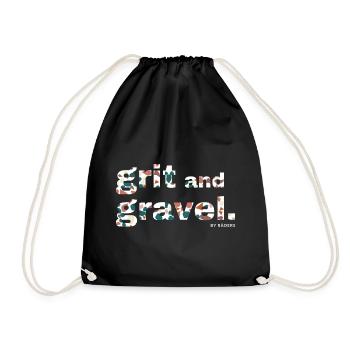 Gravel, Mountain Bike, Passion, Cycling - Drawstring Bag - black - Front