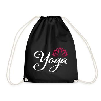 Fille de YOGA - Sac de sport léger - noir - Devant