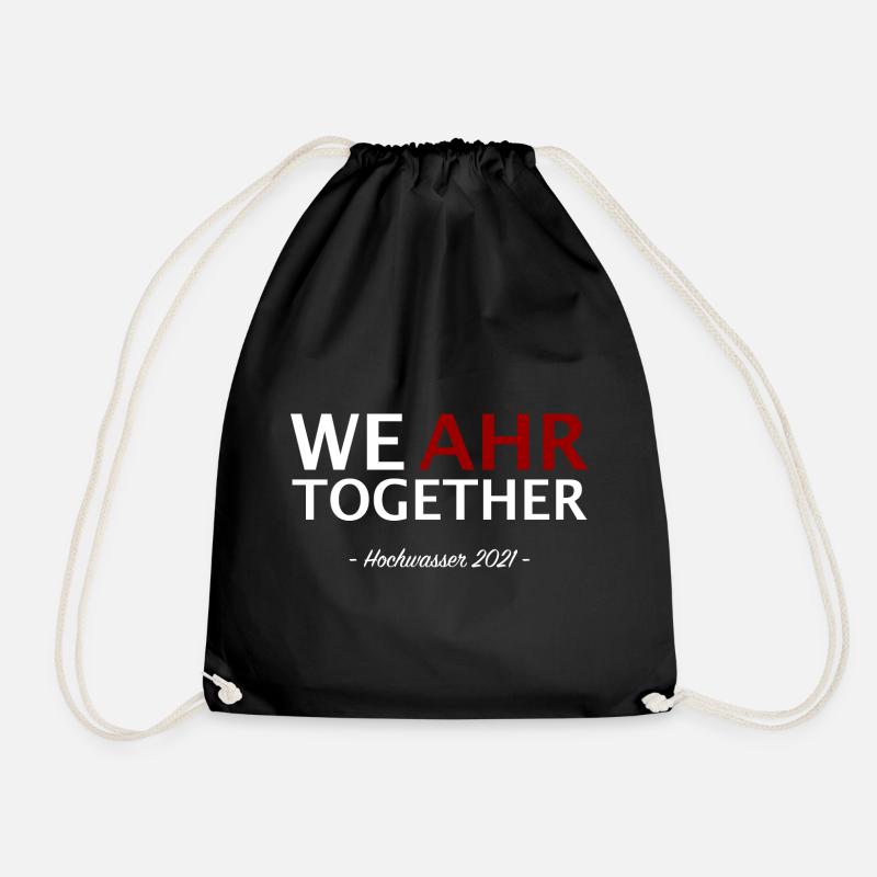 We AHR together | Ahrtal Hochwasser SolidAHRität - Turnbeutel - Schwarz