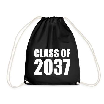 Class of 2037 - Turnbeutel - Schwarz - Vorne