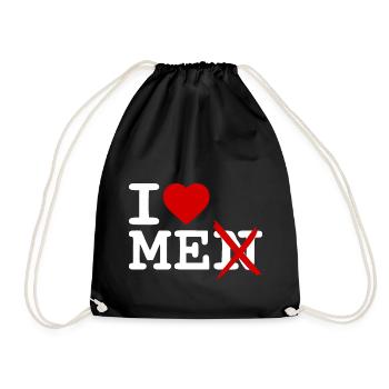 I love me - Drawstring Bag - black - Front