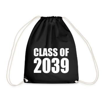 Class of 2039 - Turnbeutel - Schwarz - Vorne
