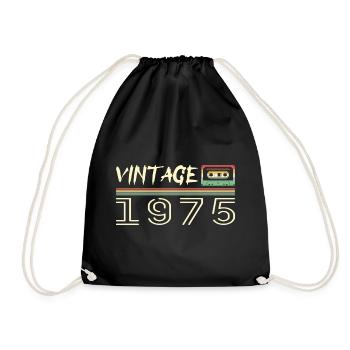 1975 Original 1975 Rétro Cadeau Anniversaire 1975 - Sac de sport léger - noir - Devant