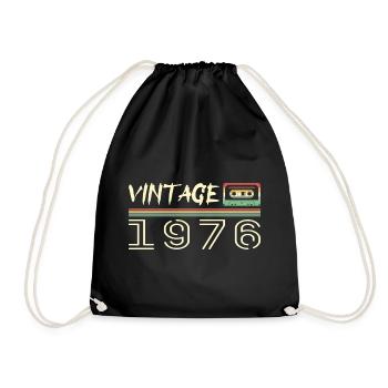 1976 Original 1976 Rétro Cadeau Anniversaire 1976 - Sac de sport léger - noir - Devant