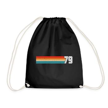 T-shirt rétro 1979 79 vintage 1979 - Sac de sport léger - noir - Devant