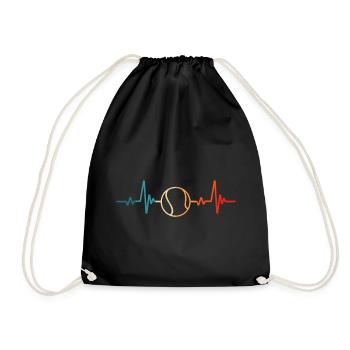 Tennis Heartbeat Raquettes de tennis Jeu de tennis - Sac de sport léger - noir - Devant