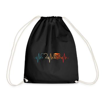 Bookworm Bookworm Livres de lecture Heartbeat - Sac de sport léger - noir - Devant