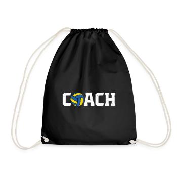 Coach volleyball T-shirt Volleyball Trainer - Turnbeutel - Schwarz - Vorne