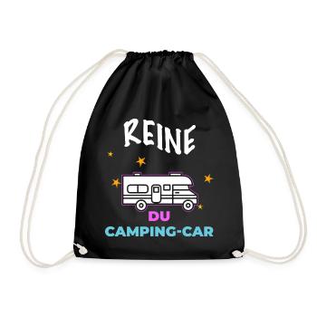 Camping-car Femme Humour Maman Mamie Reine - Sac de sport léger - noir - Devant