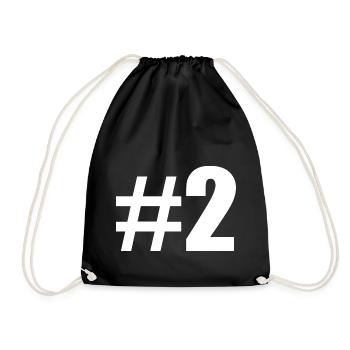 #2 - Drawstring Bag - black - Front