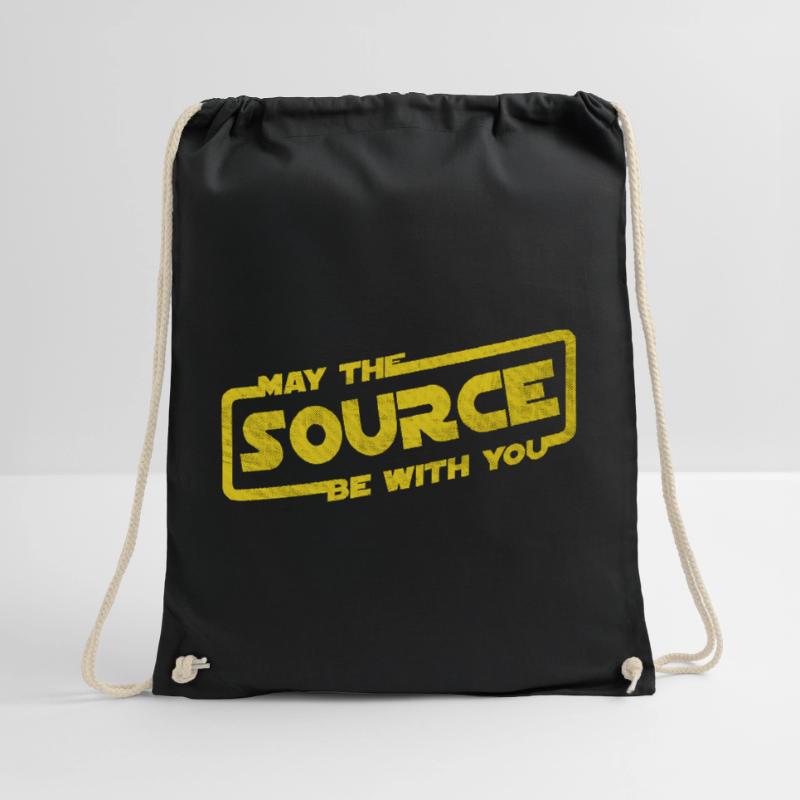 May The Source Be With You | Programmer coder Drawstring Bag