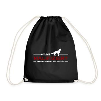 Belgian Malinois Malifiziert IGP Hundesport Hunde - Turnbeutel - Schwarz - Vorne
