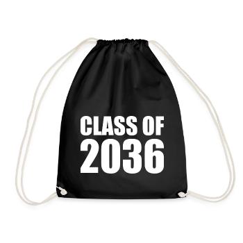 Class of 2036 - Turnbeutel - Schwarz - Vorne