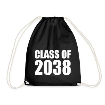 Class of 2038 - Turnbeutel - Schwarz - Vorne