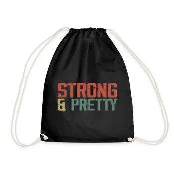 Strong And Pretty Funny Strongman Gym Workout - Sac de sport léger - noir - Devant