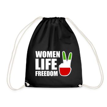 Women life freedom - Sac de sport léger - noir - Devant
