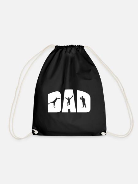 Darts Papa - Turnbeutel - Schwarz