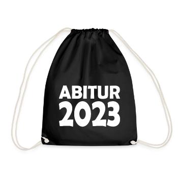 Abitur 2023 - Turnbeutel - Schwarz - Vorne