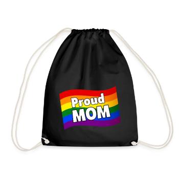 PFLAG Fière maman d’un fils gay fille lesbienne LGBTQ - Sac de sport léger - noir - Devant