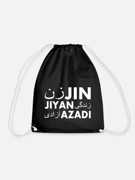 jin jiyan azadi women life freedom - Turnbeutel - Schwarz