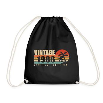 1986 Année D’anniversaire Millésime Original 1986 - Sac de sport léger - noir - Devant