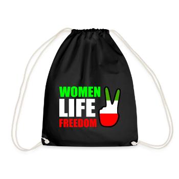 Women life freedom - Sac de sport léger - noir - Devant