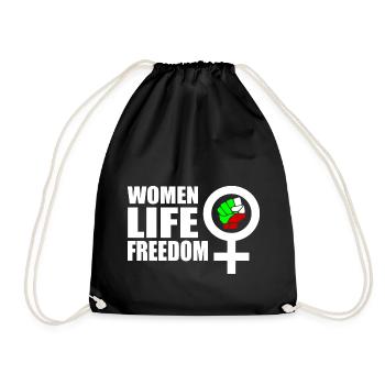 Women life freedom iran - Turnbeutel - Schwarz - Vorne