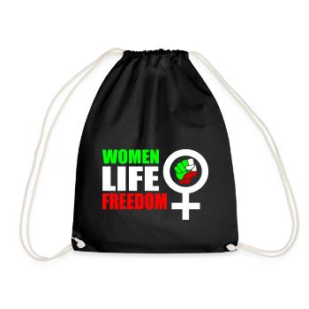 Women life freedom - Sac de sport léger - noir - Devant