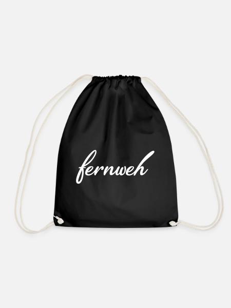 Fernweh - Turnbeutel - Schwarz