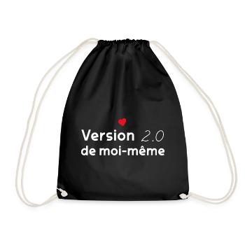 Version 2.0 de moi-meme Femme Battante - Sac de sport léger - noir - Devant