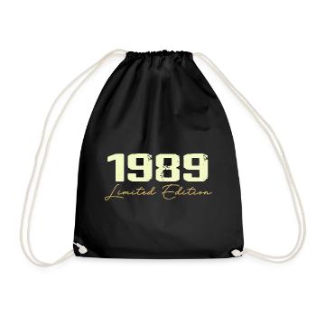 1989 Édition Limitée - 1989 Cadeau D'anniversaire - Sac de sport léger - noir - Devant