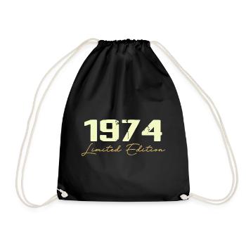 1974 Édition Limitée - 1974 Cadeau D'anniversaire - Sac de sport léger - noir - Devant
