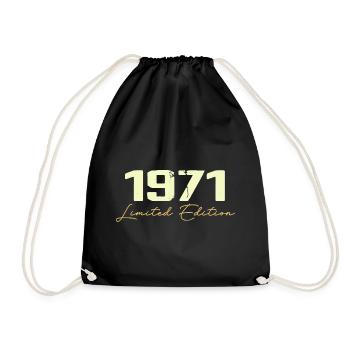 1971 Édition Limitée - 1971 Cadeau D'anniversaire - Sac de sport léger - noir - Devant